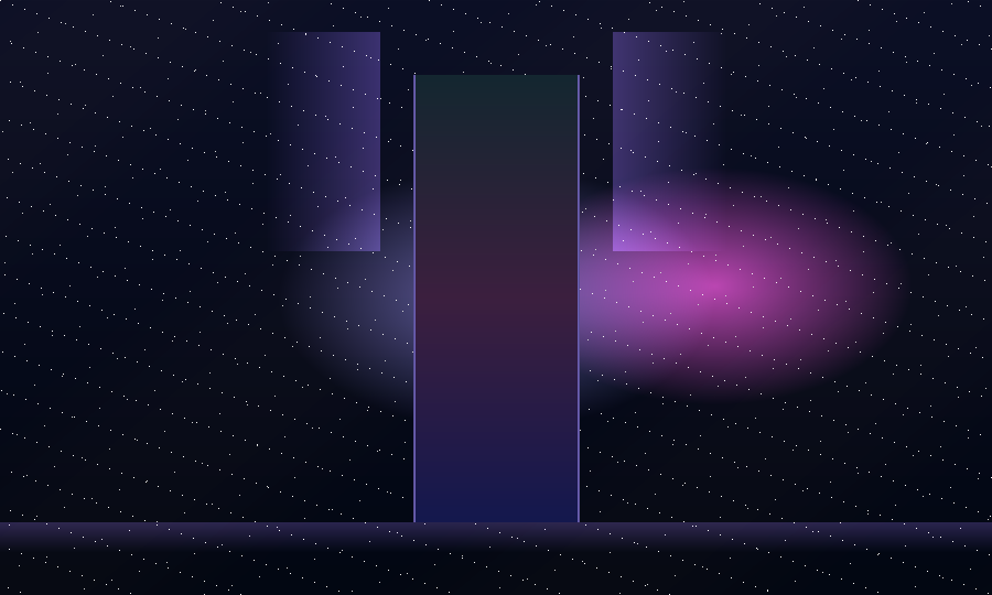 Dreamy monolith themed digital artwork